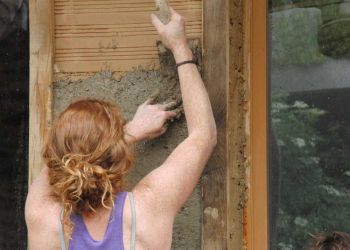 création de mur en colombage par B3KM EcoDesig