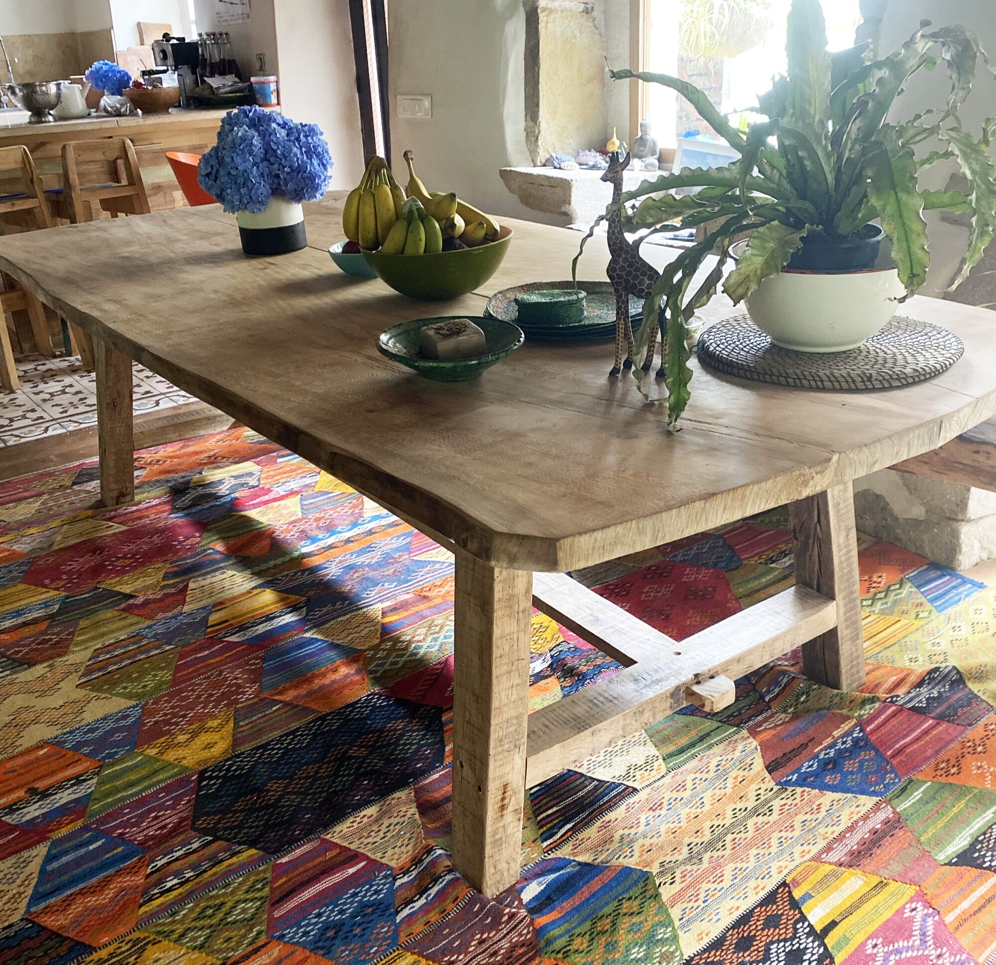 Plane-tree Table with live edge by B3KM EcoDesign